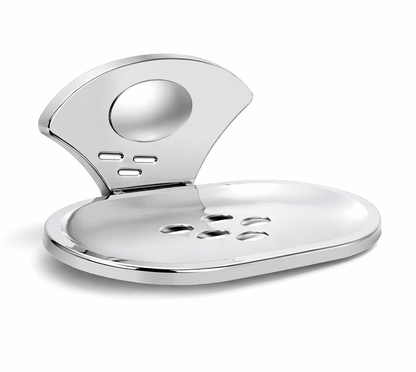 Wall mounted soap dish holder stainless steel platinum finish bathroom soap stand